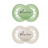 MAM *2-Pack* Personalised Dummy Pacifier Soother, 2 Sizes, Heart F0NT