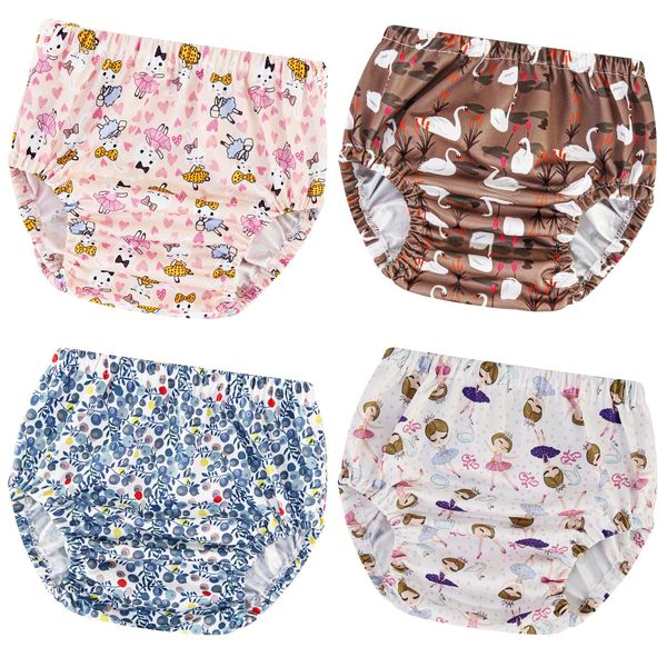 Joyo roy Plastic Underwear Covers For Potty Training Underwear For Girls Toddler Rubber Pants For Babies Rubber Pants For Toddlers Diaper Cover Training Pants 3T-4T Plastic Diaper Covers Plastic Pants