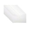 A5 Clear Plastic Press Stud Document Wallet Folders with Button | Home | Office (100)
