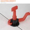 DC VOLTAGE Tile Leveling System Kit 50pcs Tile Leveler Spacers, 1 Special Wrenches, 5 T-pins (Small-50Pcs)