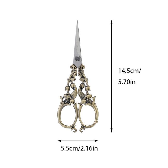Stainless Steel Vintage Scissors Sewing Fabric Cutter Embroidery Scissors  Tailor Scissor Thread Scissor Tools for Sewing Shears