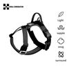 SMALL COMBINATION Adjustable Dog Harness with Handle, Padded Comfort,Small, Medium and Large Dogs (Black, S)