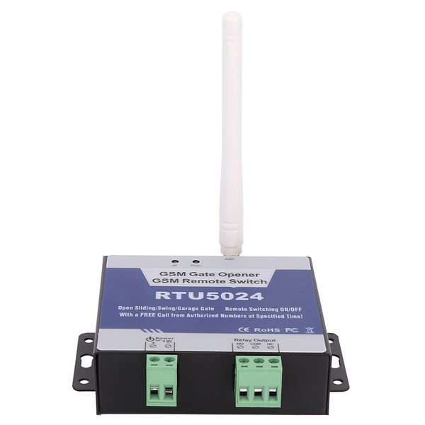 RTU5024 Upgrade GSM Gate Relay Switch, Wireless Remote Control Door Opener, DC 9-24V (#1)