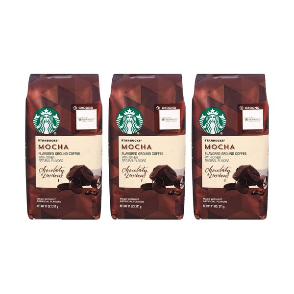 Starbucks Flavored Ground Coffee, Mocha, 11 OZ