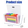 13-Pocket A6 Flashcard Organizer with Sheets – Portable Index Card Holder for Study & Notes – Durable, Waterproof & Compact Design