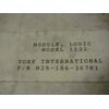 York GEC HVAC Controls Type 1100 Logic Module # 1132 Source One 025-186-36701