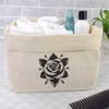 Large 'Rose Flower' Canvas Organiser/Storage Bag (OR00032569)