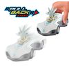 NKOK Team Sonic Pull Back Racer - Silver Sonic; No Batteries Required; Pull Back, Let go, and Watch Silver Race