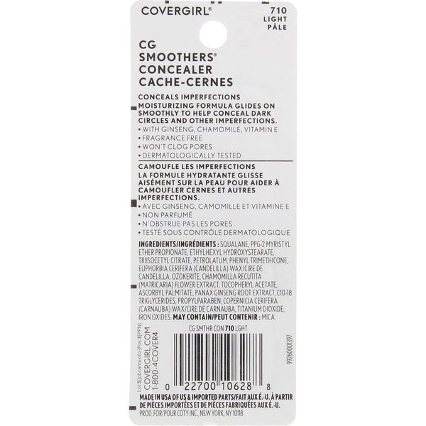 CoverGirl CG Smoothers Concealer - Light (710) - 2 pk