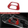 Dashboard Air Vent & Gear Shift Panel Cover Trim Kit for Dodge Challenger 15+Red