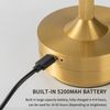 Gold Brushed LED Desk Lamp with Touch Control, 3 Color Modes, Dimmable, Built-In