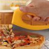 Stainless Steel Pizza Cutter  Sharp Wheel Ergonomic Handle Slicing Pizzas & More