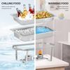 4 Pack Full Size Chafing Dish Set Stainless Steel Frame Chafers w/ Foldable Legs
