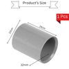 32mm Solvent Waste PVC Pipe Fitting Straight Coupling Adapter-Grey (Pack of 5)