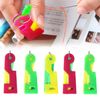 5 Pcs Automatic Needle Threader,Plastic Automatic Needle Threader UK,Simple Needle Threaders Hand Sewing Automatic Needle Threaders for Hand Sewing and DIY Threading Tool(Random Color)