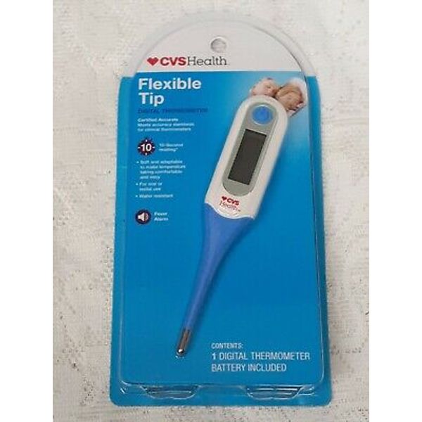 (1) CVS Health Flexible Tip Digital Thermometer 10-Second Reading