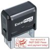ExcelMark Don't Forget Past Due - Self Inking Bill Collection Stamp in Red Ink