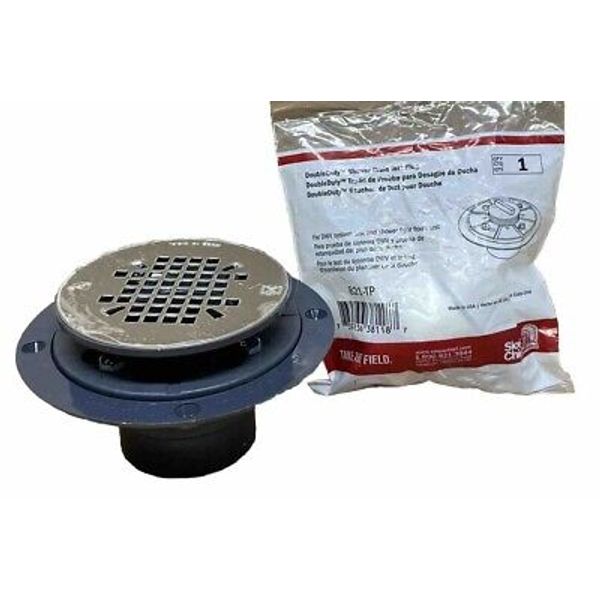 Sioux Chief 821-T270P Shower Pan Drain 2" PVC Stainless Strainer w/Test Plug ⭐️