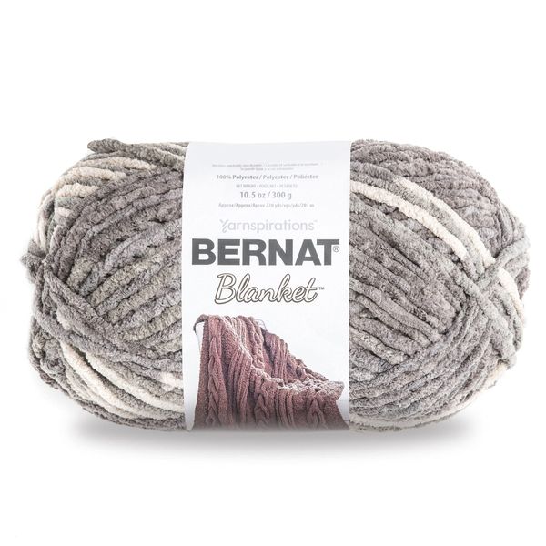 Bernat Yarn Blanket, Silver Steel, 2x300g