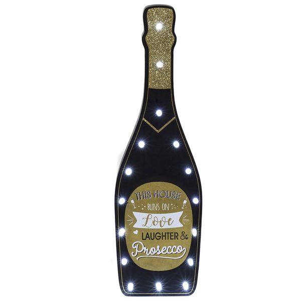 The Leonardo Collection Prosecco LED Bottle Love