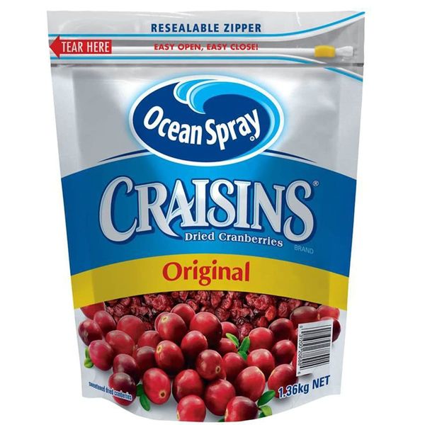 KS CRAISISWHOLEJUICY Dried Cranberries OCEANSPRAYCRAISINS 1.36Kg