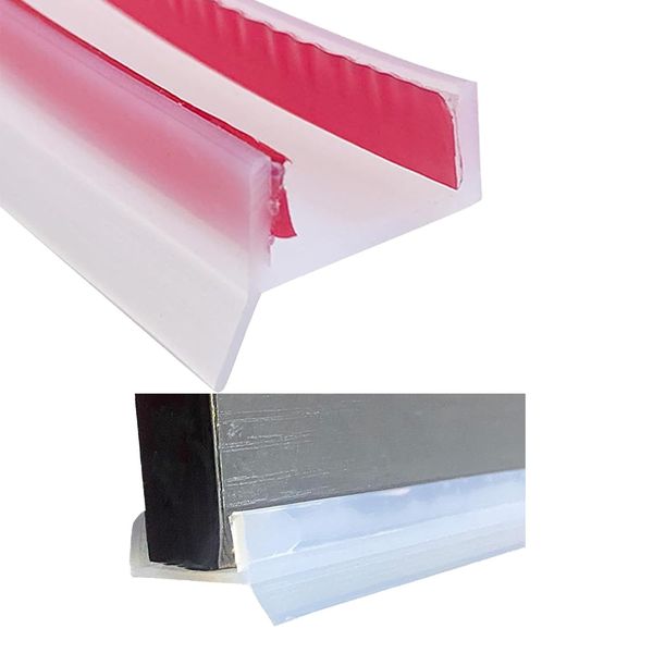 Sockelleiste küche Sockelprofil Dichtung für Küchensockel für Sockelbreiten 15mm/16mm/17mm selbstklebend küchenleiste Abdichtungsprofil aus Flexiblem Silikonmaterial (Transluzent 1.8m)