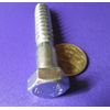 Zinc Hex Head Lag Screw 3/4 Hex Size 1/2 Thread x 3.00" Length, 10 pcs