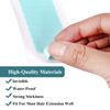 Hair Extension Tape Tabs, 96pcs Pre-cut Double Sided Adhesive Tapes in Hair Extensions, Beauty Tool for Human Hair Weft Replacement - Waterproof Wig Tape Toupee Tape (4 x 0.8 cm, Blue)
