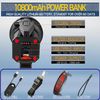 Rechargeable Spotlight, High High Lumens 100000 LED Flashlight with Red