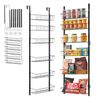 6-Tier Over the Door Pantry Organizer Hanging Storage Rack Adjustable Kitchen