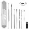 8 Pcs Ear Pick Earwax Removal Kit, Ear Cleansing Tool Set with Storage Box