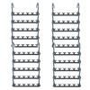 20 24 Pcs Space Saving Saver Magic Clothes Black Hangers Organiser Hook (24)