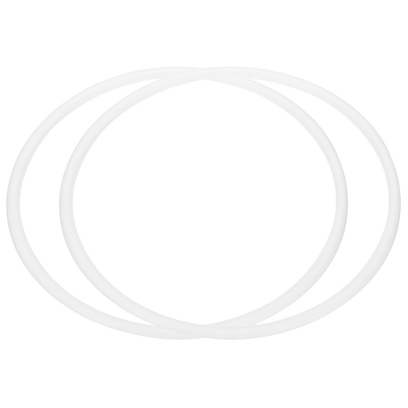 PATIKIL 7.2 Inch Dream Catcher Rings, 2 Pcs Plastic Macrame Wreath ...