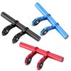 Bicycle Handlebar Extension Frame, Multi Function Bike Extender Rack Double Bike Handlebar Bracket for Light Flashlight, Phone Mount Holder, Speedometer(Black)