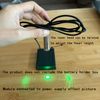 Green line laser module, industrial laser module, adjustable focus, line length 39″USB connector diameter 12mm(point-3pack)