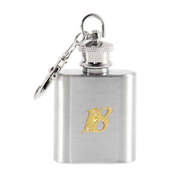 18th anniversary birthday celebration 1oz keyring hip flask