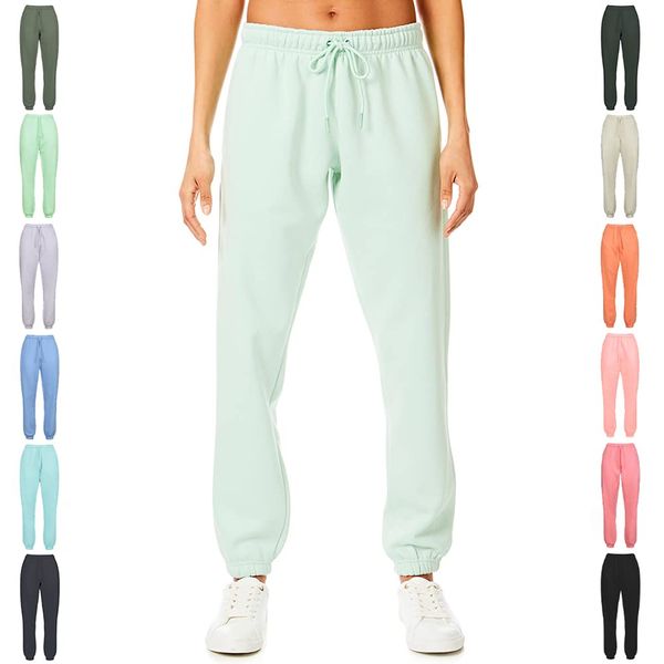 Light & Shade Damen Soft Touch Loungewear Jogginghose Jogger, Nebelhafte Jade, S