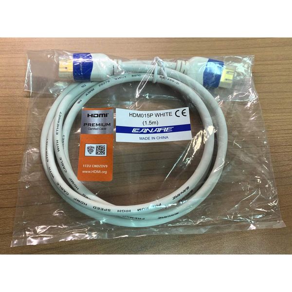 CANARE 4k/60p/18Gbps HDMI Cable HDM03P WHITE (3.0m)