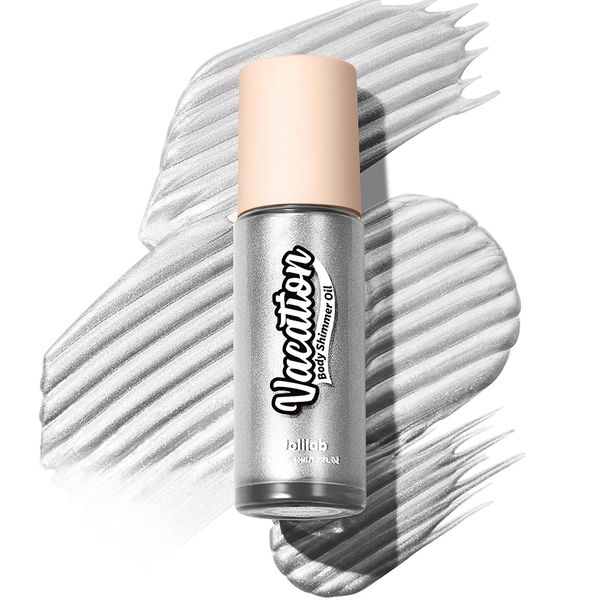 Body Highlighter Luminizer Liquid Illuminator Body Face Radiance Glow Effect Natural Shimmer Finish Smooth Cream High Glossy, Face Highlighter Bronzer Makeup, Lightweight Blendable, Cruelty-free (#01 Mood glow)