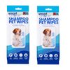 80 Shampoo Pet Wipes | Cat Dog Hygiene
