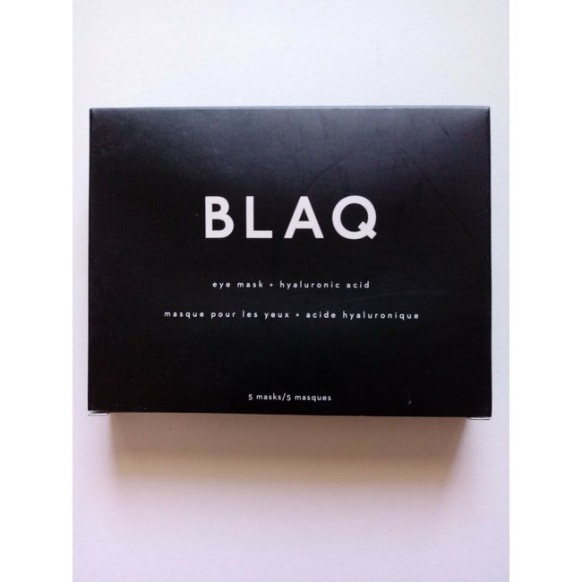 Blaq Hydrogel Eye Mask With Hyaluronic Acid 5 Masks Activated Charcoal