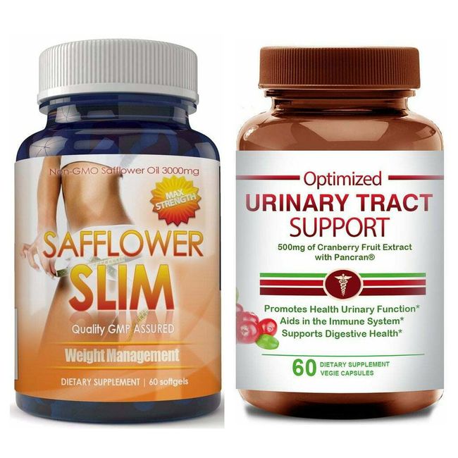 Safflower Oil Slim Weight Management Urinary Tract Support Dietary Supplements