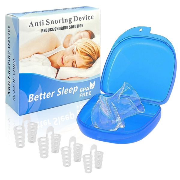 Snoring Aids for Women/Men,Anti Snoring Devices,Anti Snoring Devices Anti Snore Snore Stopper Suitable for Snoring and Enjoy Healthy and Quiet Sleep with 4 Hollows