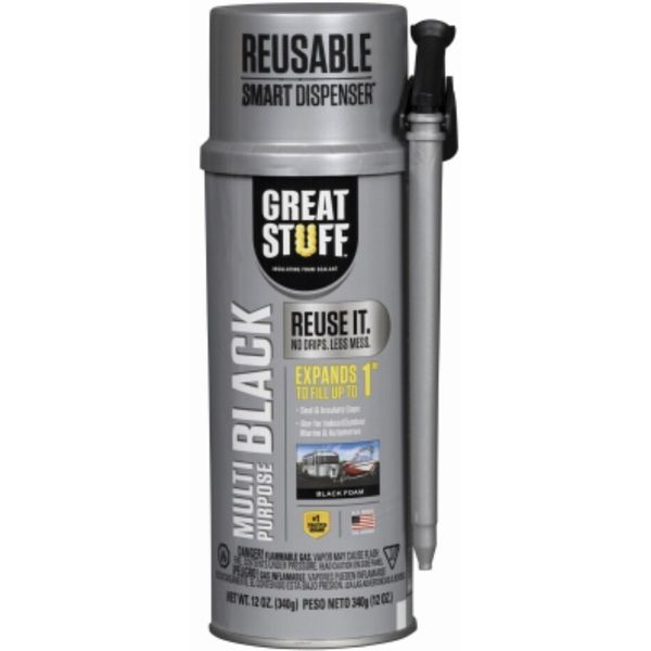 Great Stuff 99112876 12 oz Smart Dispenser Reusable Black Expanding Foam