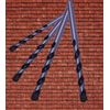 3/8" Masonry Drill Bit Carbide Tip Black/White Drill Concrete Brick Stone-5Pcs