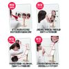 Napure Mirror [For Hair Dyeing Wigs] Three-sided Mirror, 3-Way, Napure Mirror, Makeup Mirror, 360° Rotation, Adjustable Height, Gold, Made in Japan