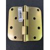 (Case Lot 40pcs) 4" Round Corner 5/8" Radius Hinge Satin Brass