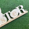 Cute Large Wooden Tabletop "Easter" Sign, DIY Craft Decoration