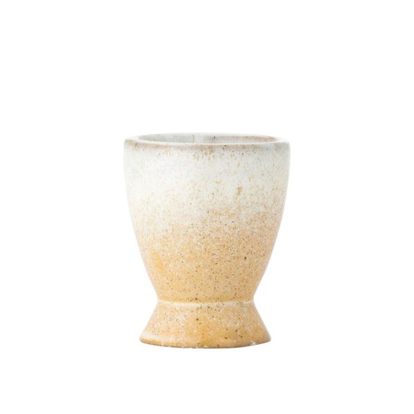 Bloomingville Paula Eierbecher, Natur, Steingut, D5xH6,5 cm