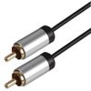 Phono Plug to Plug Lead 1M ALU, Audio & Video Cable Assemblies Qty X 1